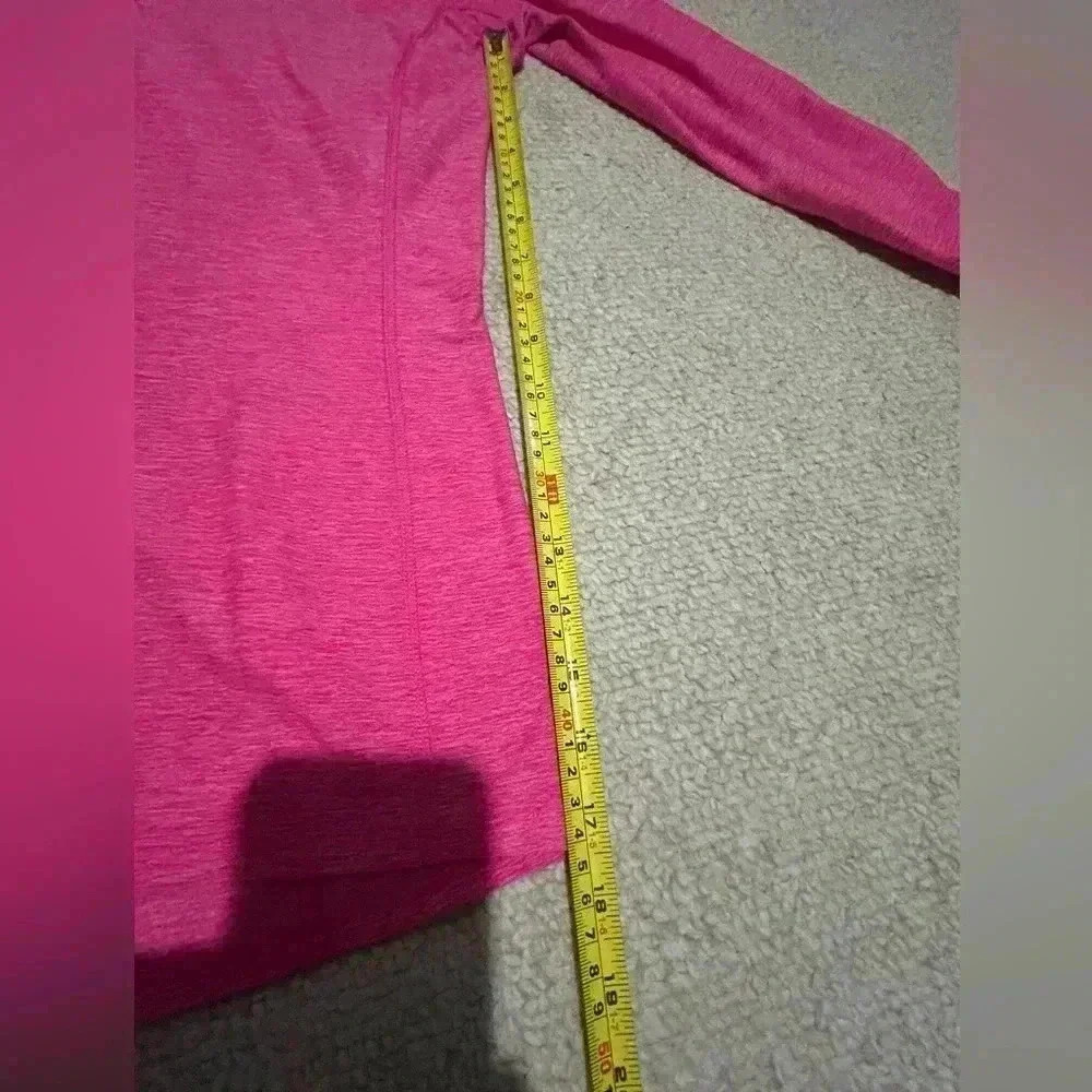 The North Face Quarter Zip Women’s Medium Pink/neon yellow 1/4 Zip long sleeve - Picture 12 of 12